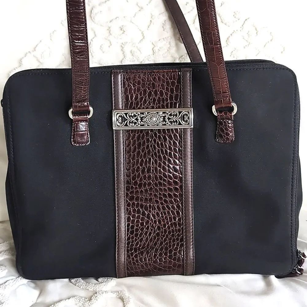 Brighton -One World Satchel, Briefcasette -Dual Handle Shoulder Bag